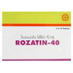 Rozatin-40 ロザチン、ジェネリッククレストール、ロスバスタチン40mg